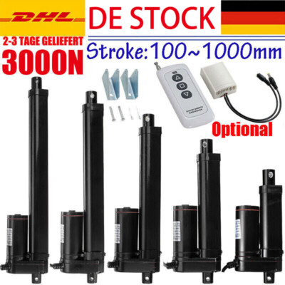 12V Linearantrieb Elektrisch Linear Actuator Motor 3000N 700mm 800mm 1000mm IP65