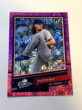DUSTIN MAY 2020 DONRUSS PINK FIREWORKS THE ROOKIES #R-3 DODGERS