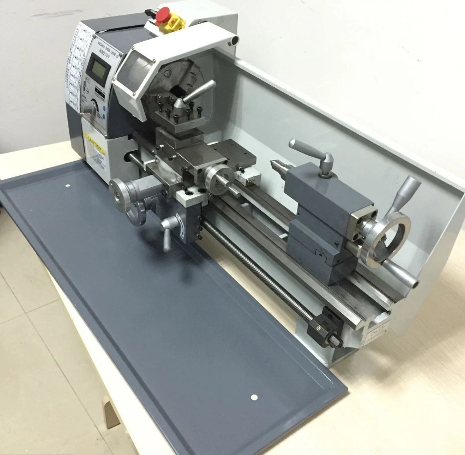 220V Mini Metal Lathe 750W Variable Speed Lathe Machine Jade Screw