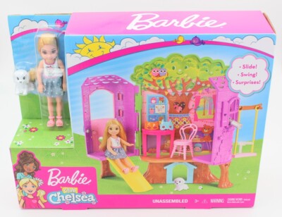 Barbie Club Chelsea Treehouse Playset 5-Fun Zones w/ Doll & Puppy