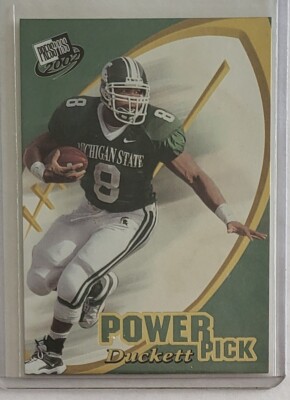 2002 Press Pass Power Pick #48 T.J. Duckett Michigan State