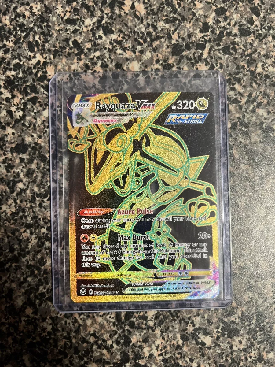 NM Pokemon Silver Tempest Rayquaza VMAX Secret Trainer Gallery