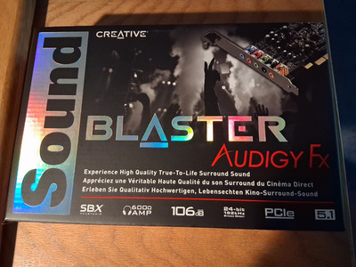 Sound Blaster Audigy FX SB1570 Audio Card PCIe x1