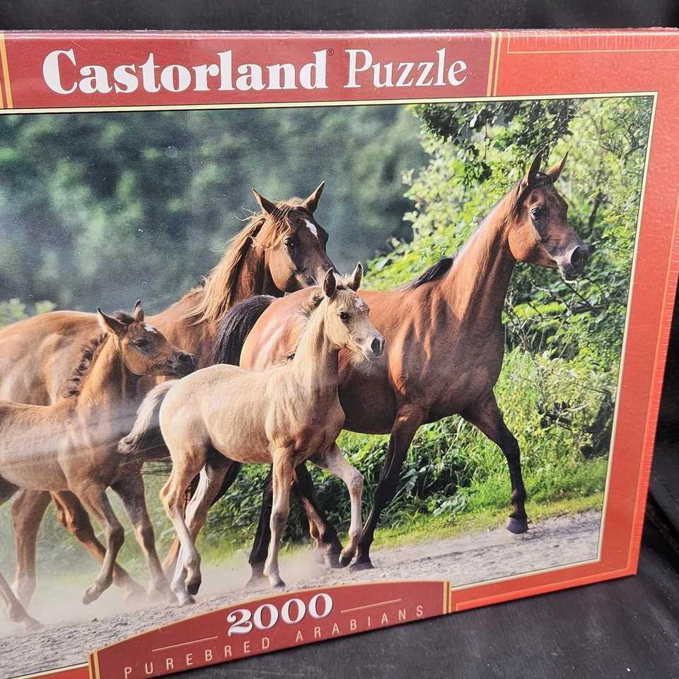 Rompecabezas Castorland 2000 caballos árabes de pura raza nuevo sellado raro Foto 2 de 4