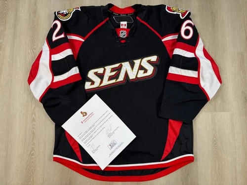 Ottawa Senators 2009-10 Ryan Shannon NHL Game-Worn Black Third Jersey - Matched!