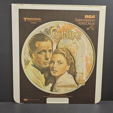 Casablanca RCA SelectaVision VideoDisc Humphrey Bogart Ingrid Bergman 1981