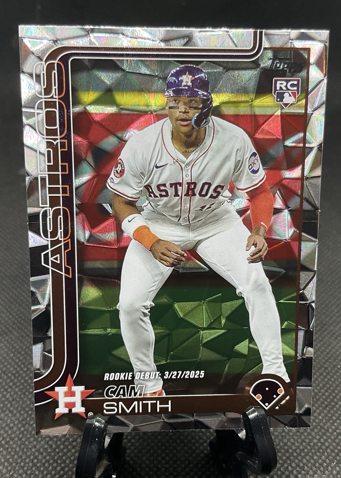 2025 Topps Update Diamante Foil #US45 Cam Smith RC - Houston Astros
