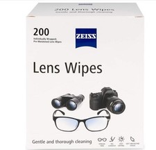 ZEISS Pre-Moistened Lens Cleaning Wipes, 200 Count