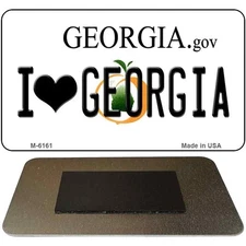 I Love Georgia State Magnet Fridge Refrigerator Home Kitchen Decoration
