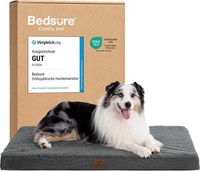 Hundebett OrthopäDisch Waschbar Dunkelgrau 104X74Cm FüR GroßE Hunde