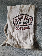 Vintage Cozumel Beach Ron Jon Surf Shop Backpack Barrel Tote Hobo Beach Bag READ