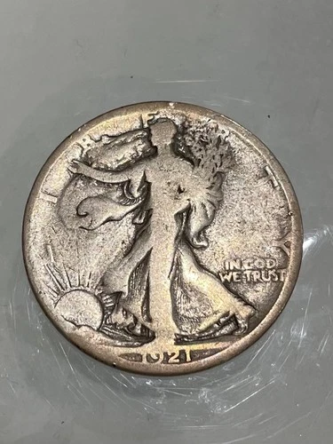 1921 S Walking Liberty Half Dollar Silver Key Date San Francisco VG very good