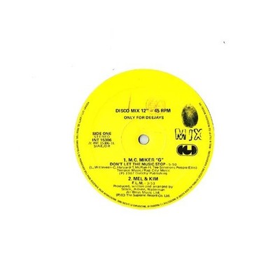 Nur für DJ Promo 12'' CGD INT 15306 Bruce & Bongo, M.C. Miker ''G'' , Mel & Kim