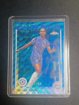 NAOMI GIRMA /150 BLUE 24/25 TOPPS CHROME WUCL CHELSEA FC