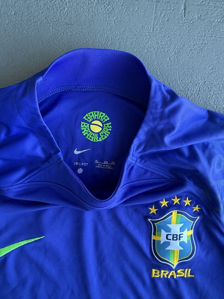 Nike Brazil Jersey Blue And Green (szXL) 2022/23 Futbol Soccer | eBay