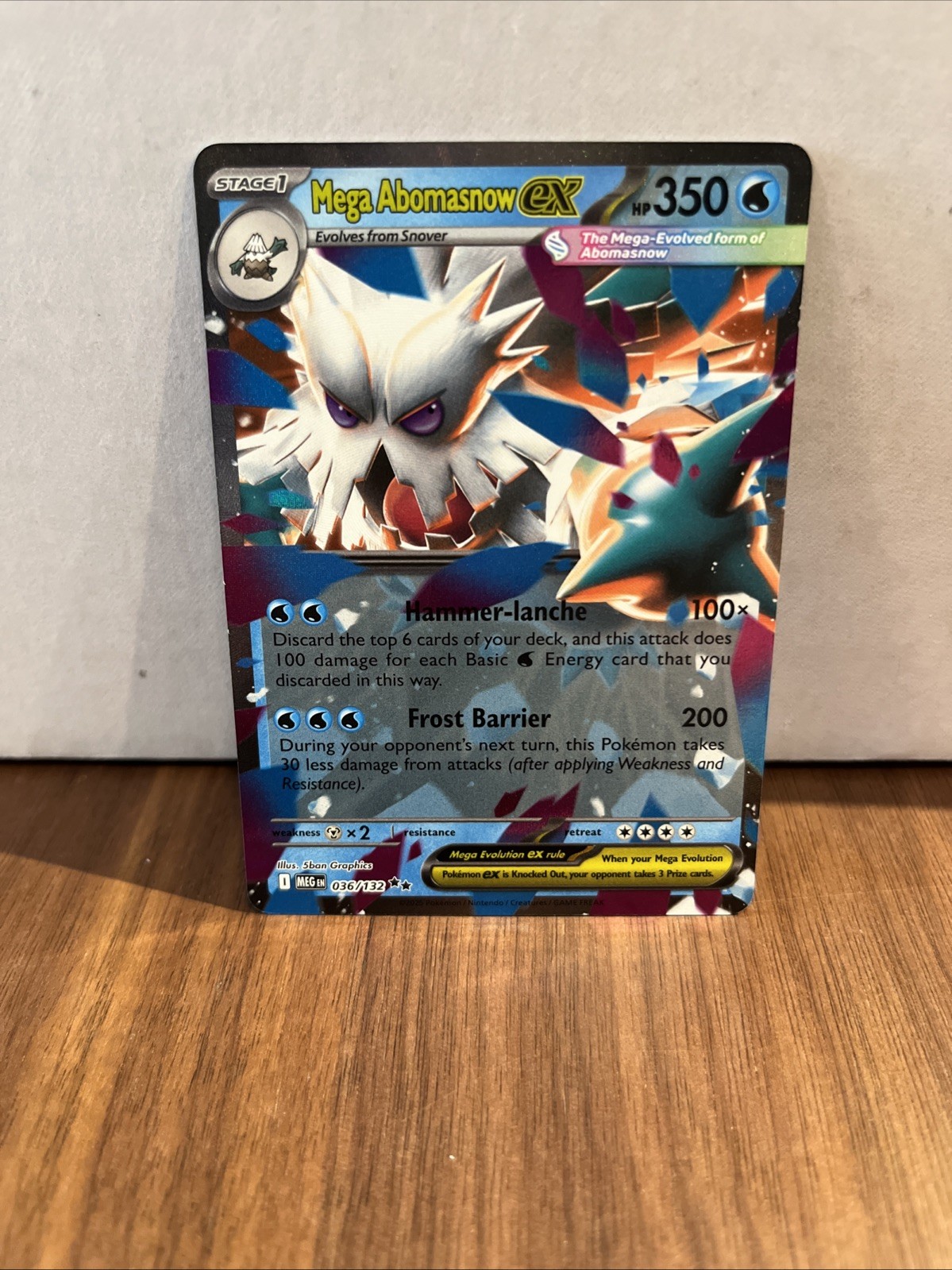Mega Abomasnow ex 036/132 Me01: Mega Evolution Holo