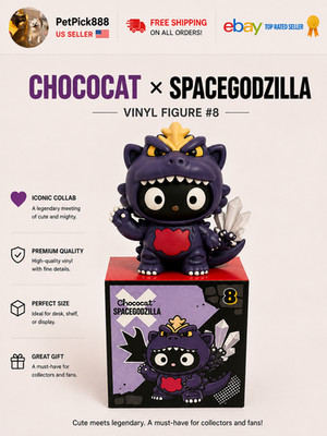 2026 Mc Donalds Hello Kitty and Friends Godzilla Chocat X Spacegodzilla #8.