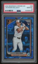JACKSON HOLLIDAY 2024 BOWMAN CHROME SAPPHIRE #26 RC PSA 10