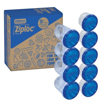 Ziploc Twist N Loc Food Storage Meal Prep Containers Variety Pack 9 Count 385215