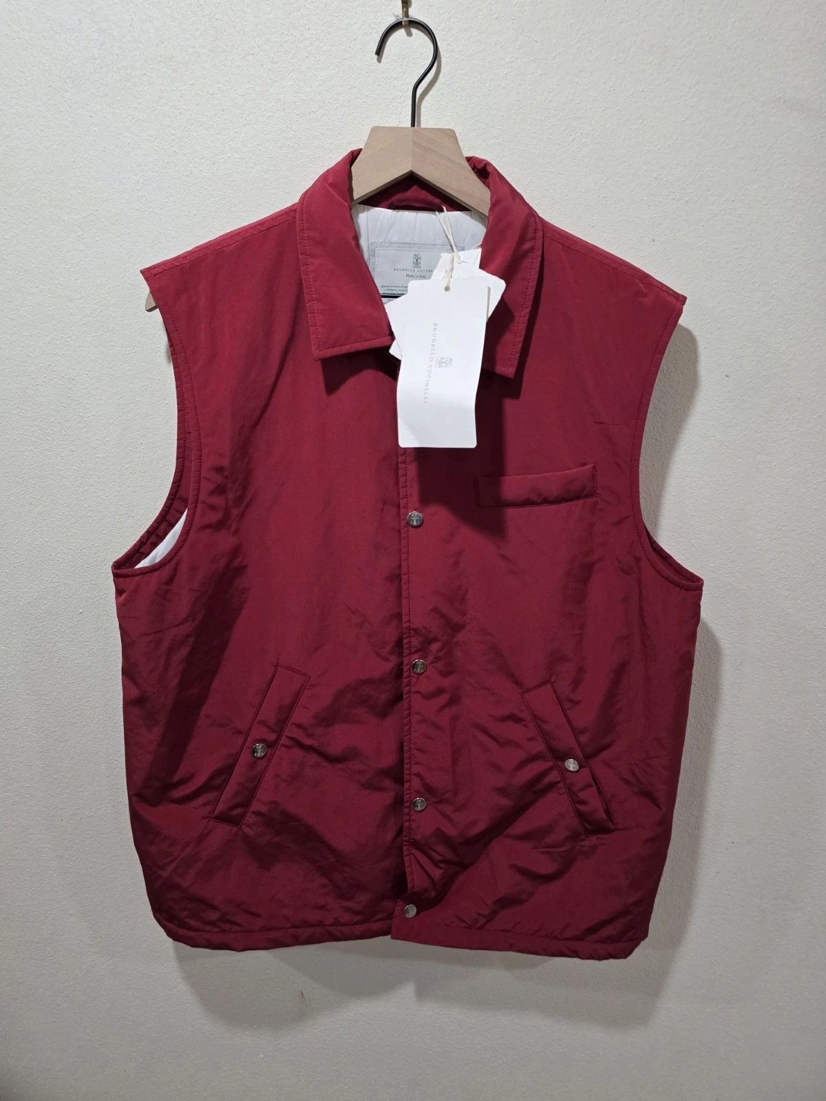 Brunello Cucinelli — Brunello Cucinelli Padded Shell Gilet Vest IT 50 US Medium $2,700 NWT