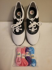 NEW IN BOX KIDS COSTUMES SOCK HOP 1950'S STYLE SADDLE SHOES BLACK/WHITE SIZE 2