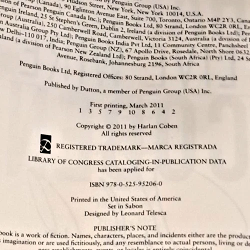 'SIGNED' Live Wire by Harlan Coben (2011) 1st Edition, 1st Printing Hardcover C5 - Image 3 of 4