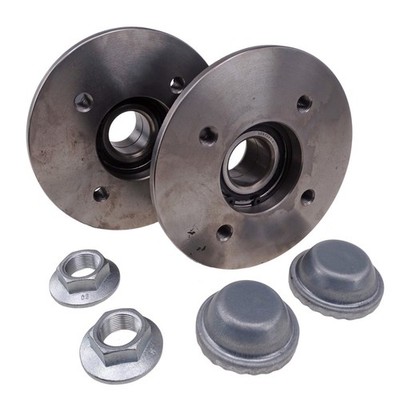 2er Set Radnabe 4 x 100 mit Kompaktlager passend für R & Co. / Knott Laufachsen