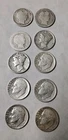 Lot of 10 - U.S. 90% Silver Dimes Various Years. Rosie's, Mercury And Barber #42