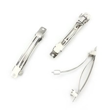 50 PCS 80 MM Iron Blank French Barrette Hair Clips for DIY Hair Clip Craft