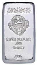10 oz Silver 999 Standard - Laughing Monkey - Adamo Metals