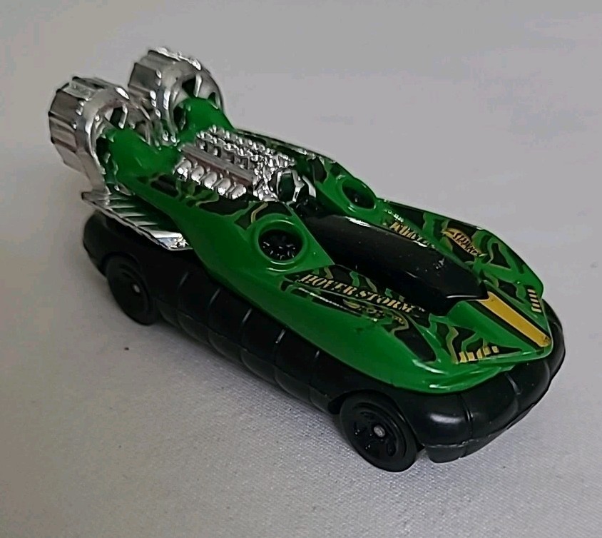 2014 Hot Wheels Green Hover Storm, Made in Malaysia