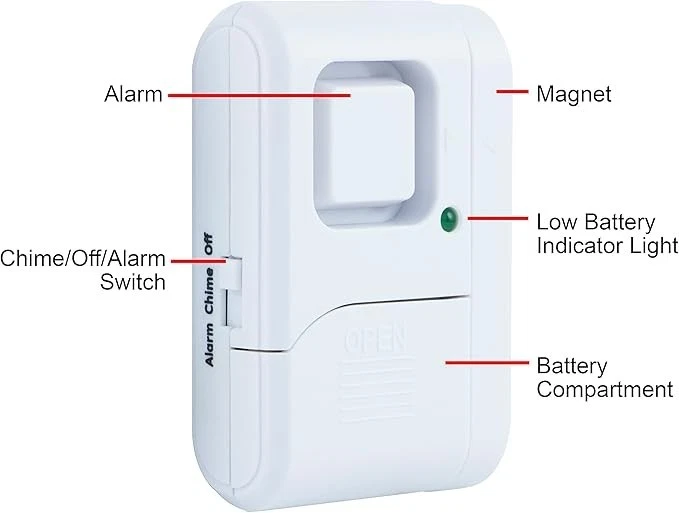 #2 Alarmas Para Puertas Y Ventanas De Alarma Seguridad Casa Inalambrica Sensor - Image 3 of 4