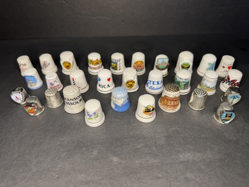 Thimbles, Collectable, States, places and things lot of 30
