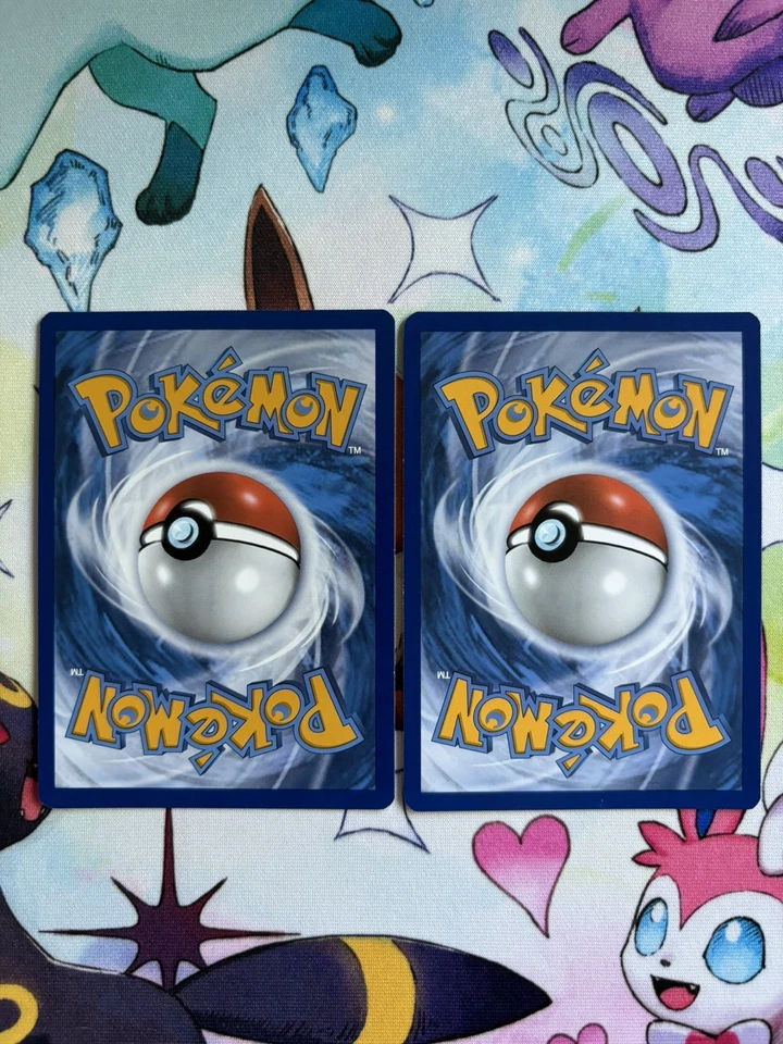 Glaceon SWSH192 & Leafeon SWSH191 Sword & Shield Promo Cards Cosmos Holo LP - Image 3 of 3