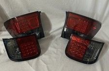 Honda Civic 96-98 4dr Spyder Led Tail Lights Red Smoke Alt-yd-hc96-4d-led-rs