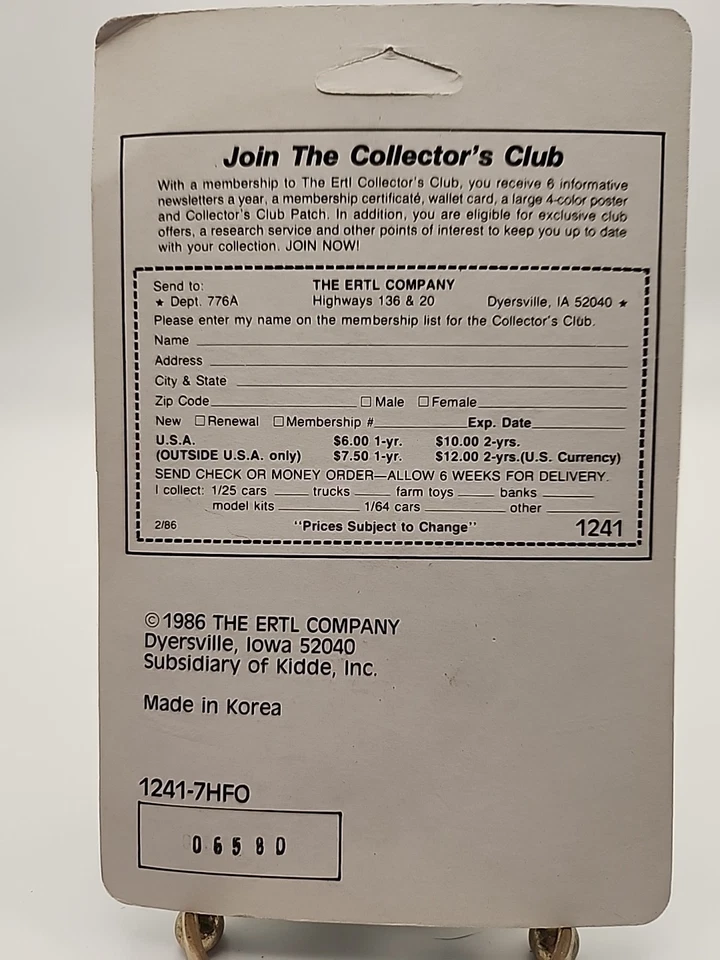 1986 ERTL escala 1/64 máquinas agrícolas trator Deutz-Allis 6260 - Imagem 2 de 2