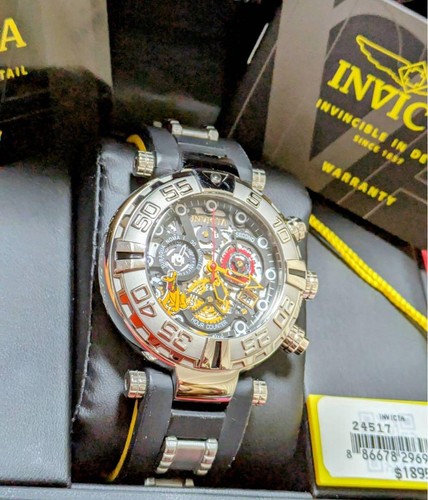 Orologio Invicta Disney Pluto Edizione Limitata Quarzo Scheletro Modello 24517 - Foto 2 di 12