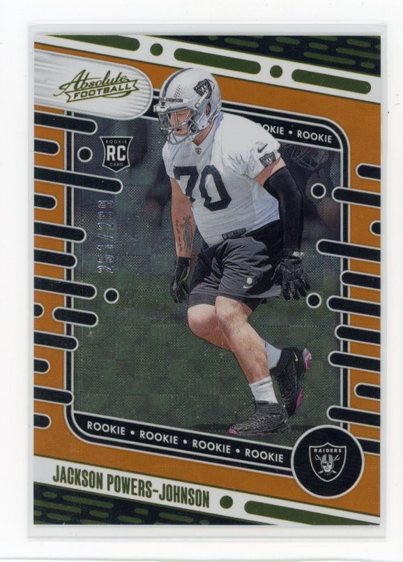 2024 Panini Absolute #144 Jackson Powers-Johnson Orange Mosaic #/299