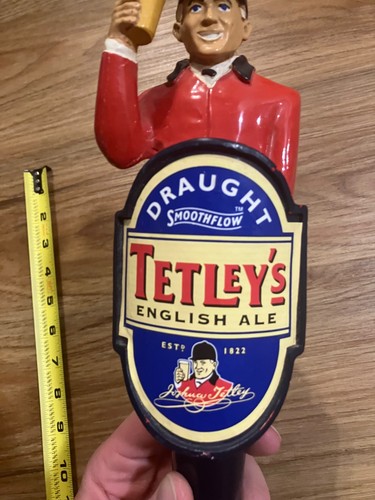 Tetley's Beer Tap Handle Knob Top Brewing Draft Bar Top Kegerator Pub Ale - Picture 6 of 7
