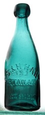 Soda or Ale Bottle, E.S. & H. Hart Superior / Soda Water / Union Glass Works