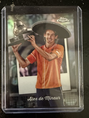 #ad 2025 Topps Chrome Tennis Alex de Minaur Insert CTD 20 Mexican Open $74.99