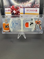 18-19 The Cup Carter Hart Autographed Rookie Gear Booklet 17/24, Flyers!
