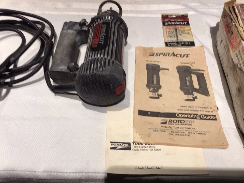 ROTOZIP SPIRACUT SCS01 TYPE 1 W/BOX & INSTRUCTIONS USA 🇺🇸 - Image 4 of 4