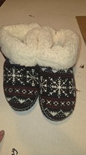 Original Muk Luks Grey Bootie Slippers Womens Size M7-8 NWT