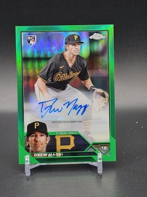 2023 Topps Chrome Update #AC-DM Drew Maggi Autographs Green #77/99