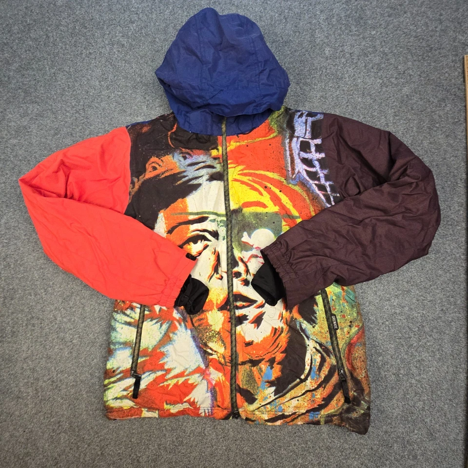 Grenade Jacket Mens SMALL red Fatigue Project Viva Long Sleeve Full Zip Size S - Image 2 of 4