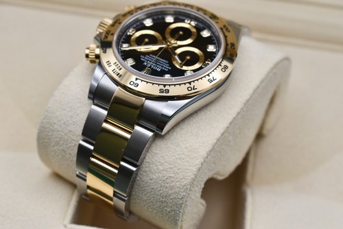 Rolex Daytona Stainless Steel & 18k Yellow Gold Black Diamond Dial 116503 2022 - Picture 7 of 12