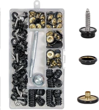150 Pcs Canvas Snap Kit - Heavy Duty Marine-Grade Stainless Steel Snaps with Set