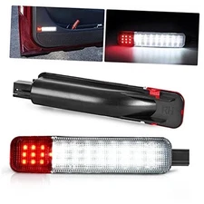 Nilight 2PCS LED Interior Door Panel Light for Chevy GMC 1995-2007 Red/White