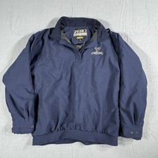 Zero Restriction Men's M Gore-Tex Jacket Navy Quarterzip Windbreaker, Cordillera